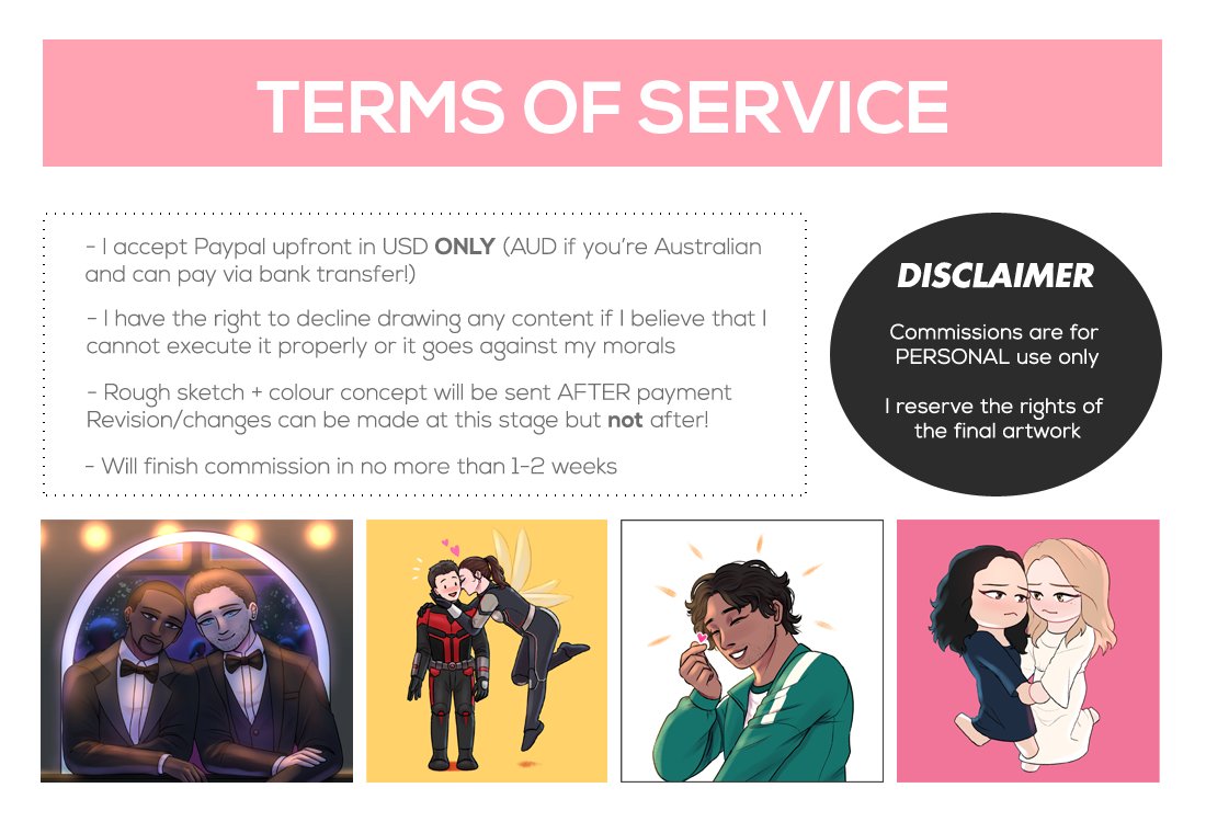 bunetties's tweet photo. [rts are REALLY appreciated!!] 
commissions are open + updated rates/info!
feel free to DM for inquiries :-)

💌 lynette.vo768@gmail.com 
🌈 https://t.co/xC6OnfhH3b

#commissionsopen #commissions https://t.co/AtBr8QCRDH