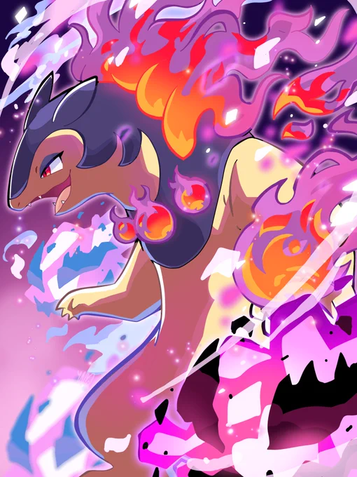 #PokemonLEGENDS 
ヒスイバクフーン🔥👻 