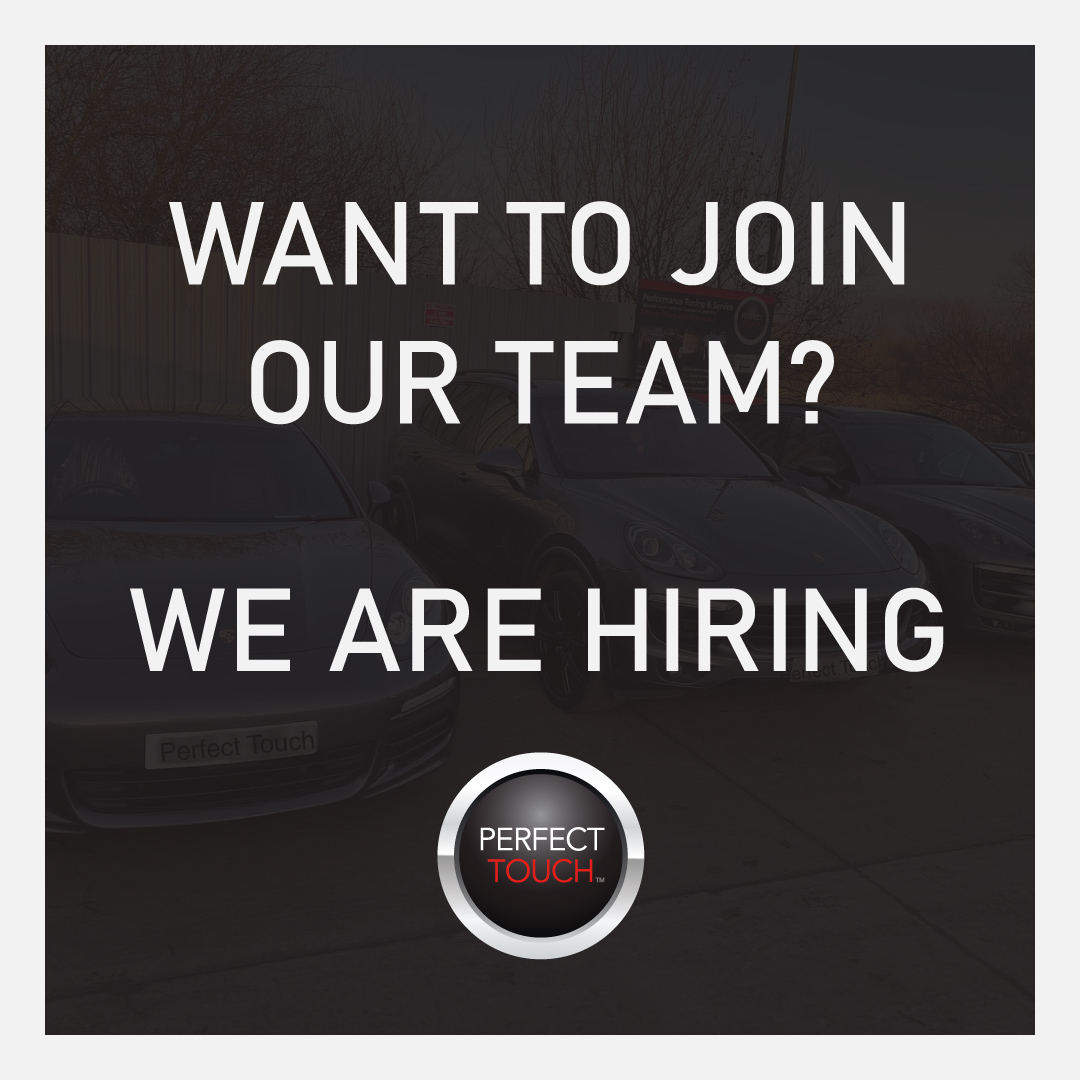 We're hiring! We are looking to take on another Technician for our busy workshop. If you think you'd enjoy working on a variety of cars within a friendly team then send your CV to jo@perfect-touch.co.uk straight away!