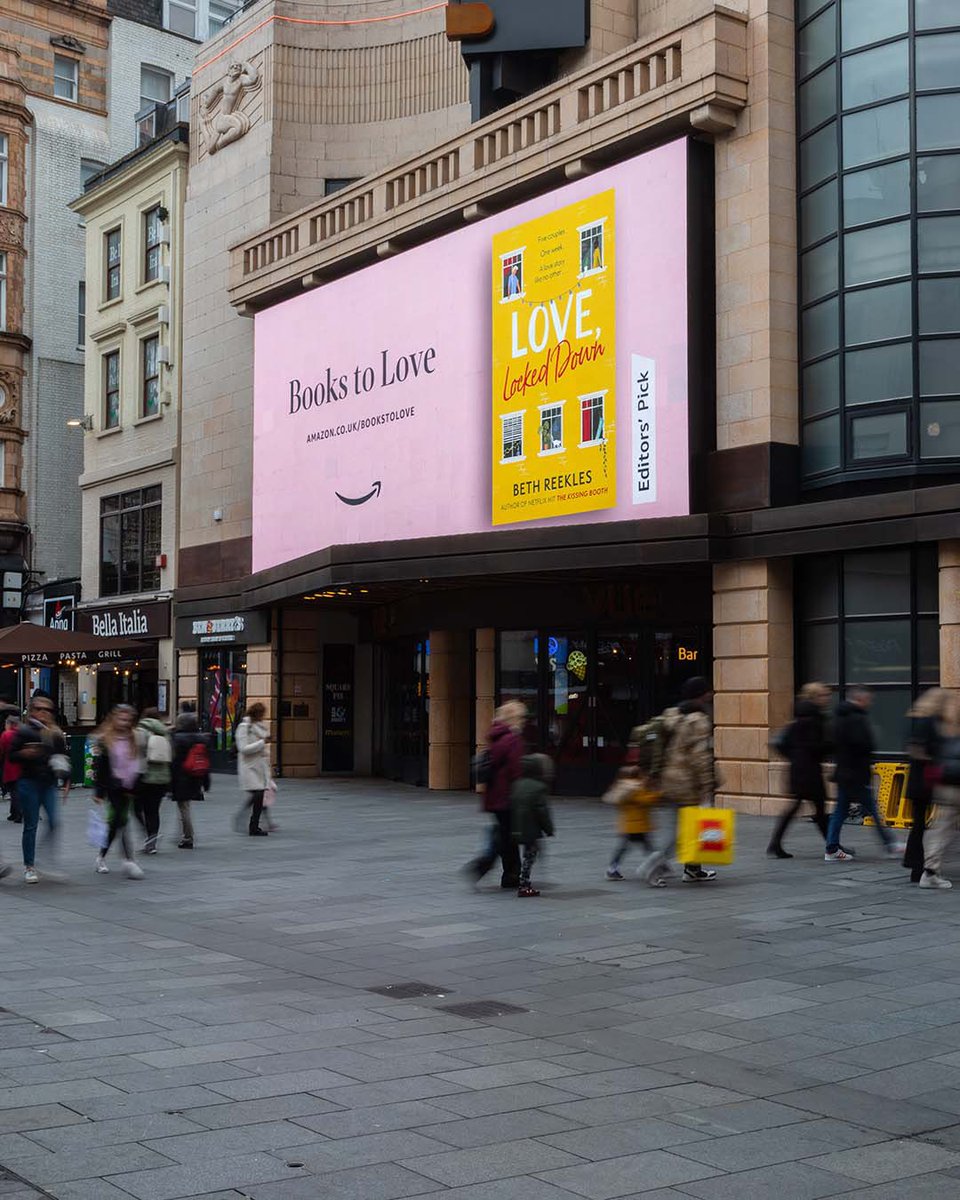 LOVE, LOCKED DOWN IS ON A BILLBOARD!!!! It’s up on the Amazon #BooksToLove billboard in Leicester Square - let me know if you drop by to see it! 💛

AND, it’s still only 99p on Kindle, so grab it while you can! amzn.to/3gvTmiV