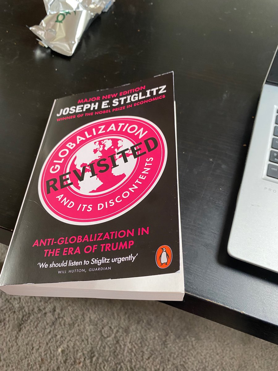 yousufhamid's tweet photo. One of the joys of half term is to have the time to really improve my subject knowledge- I’m teaching globalisation after half term so a great chance to reread this classic by @JosephEStiglitz https://t.co/eeEO1tdZgb