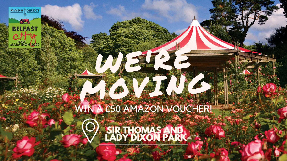 ✨ Happy Thursday! ✨ 

Exciting news at Marathon HQ – We’re moving back to Sir Thomas and Lady Dixon Park!

To celebrate we’re giving you the chance to WIN one £50 Amazon voucher! Simply like and share this post to be in with a chance to win🤞