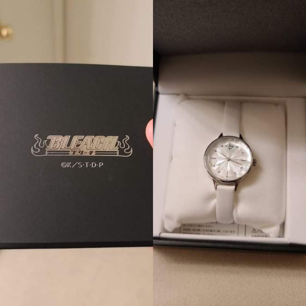 grievergrimoire's tweet photo. Thank you so so much again @SuperGroupiesUS for this Toshiro Hitsugaya-taichou's watch giveaway!!! Aaahh~ it looks so beautiful ๐ค๐ฅบ๐ฅฐ #Bleach #TenthDivision https://t.co/9ie7EhfBRa