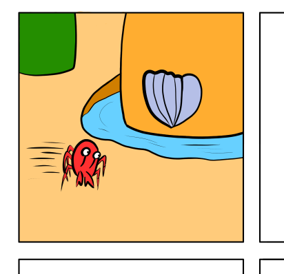 MarkDeere's tweet photo. Sketched, inked and flatted a panel from my #beachcomic today for day 4 of #the100dayproject. It's only one panel, from one page out of 160, but it's the first inked (though not fully coloured) image for the project, so that's exciting! https://t.co/ahA84rcZWp