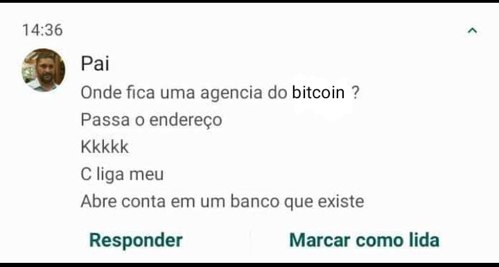 Ajuda teu pai lá #bitcoin