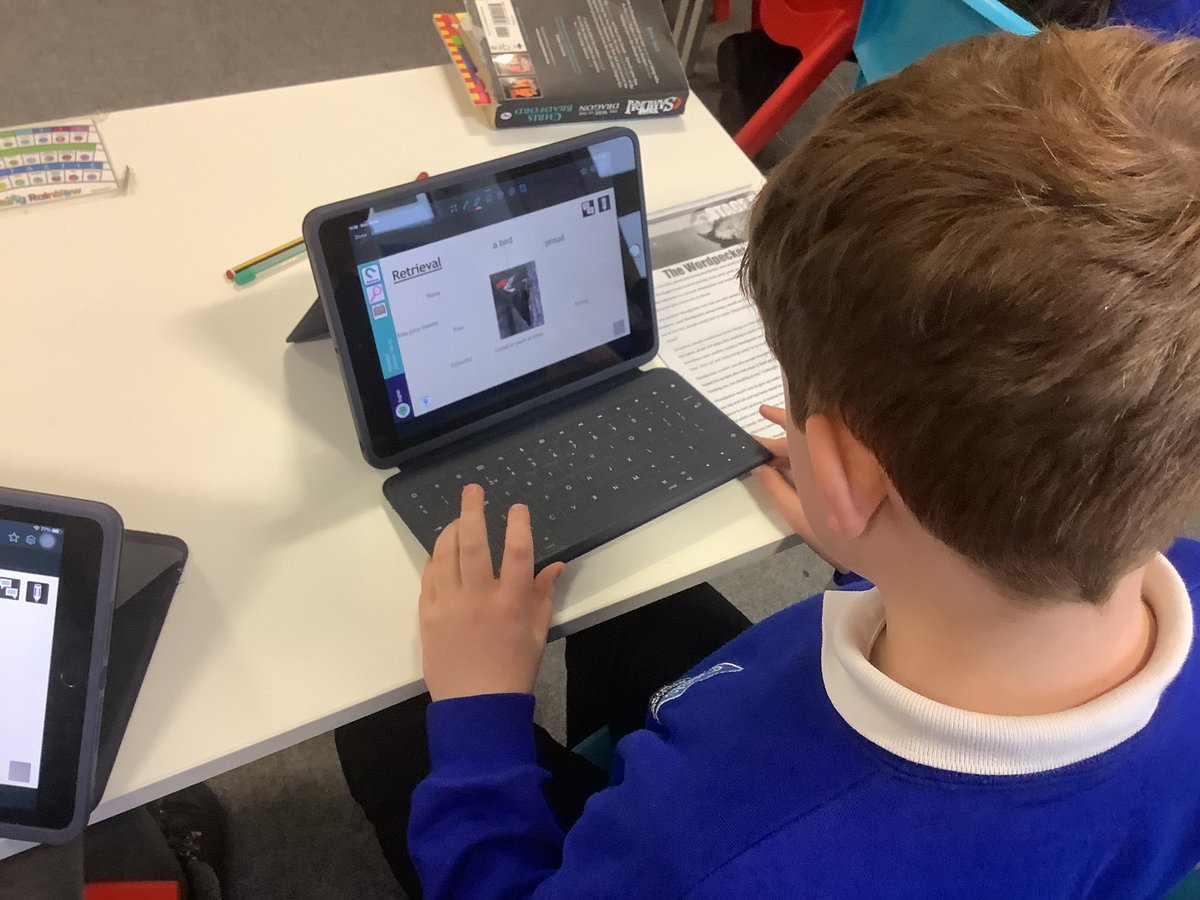 OABroadoak's tweet image. 5AD have been using retrievel skills in their reading lesson. They have been using the class text to find words to describe a Woodpecker. #Y5 #Retrievel #findinginformation