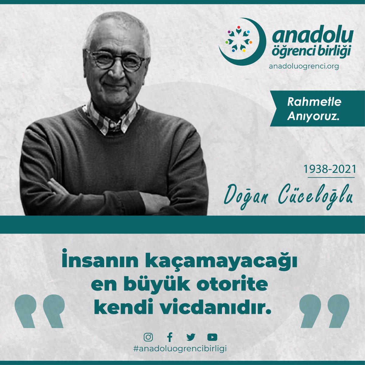 Aöb Kahramanmaraş (@aobkmaras46) on Twitter photo Rahmetle anıyoruz.
#DoğanCuceloğlu Rahmetle anıyoruz.
#DoğanCuceloğlu