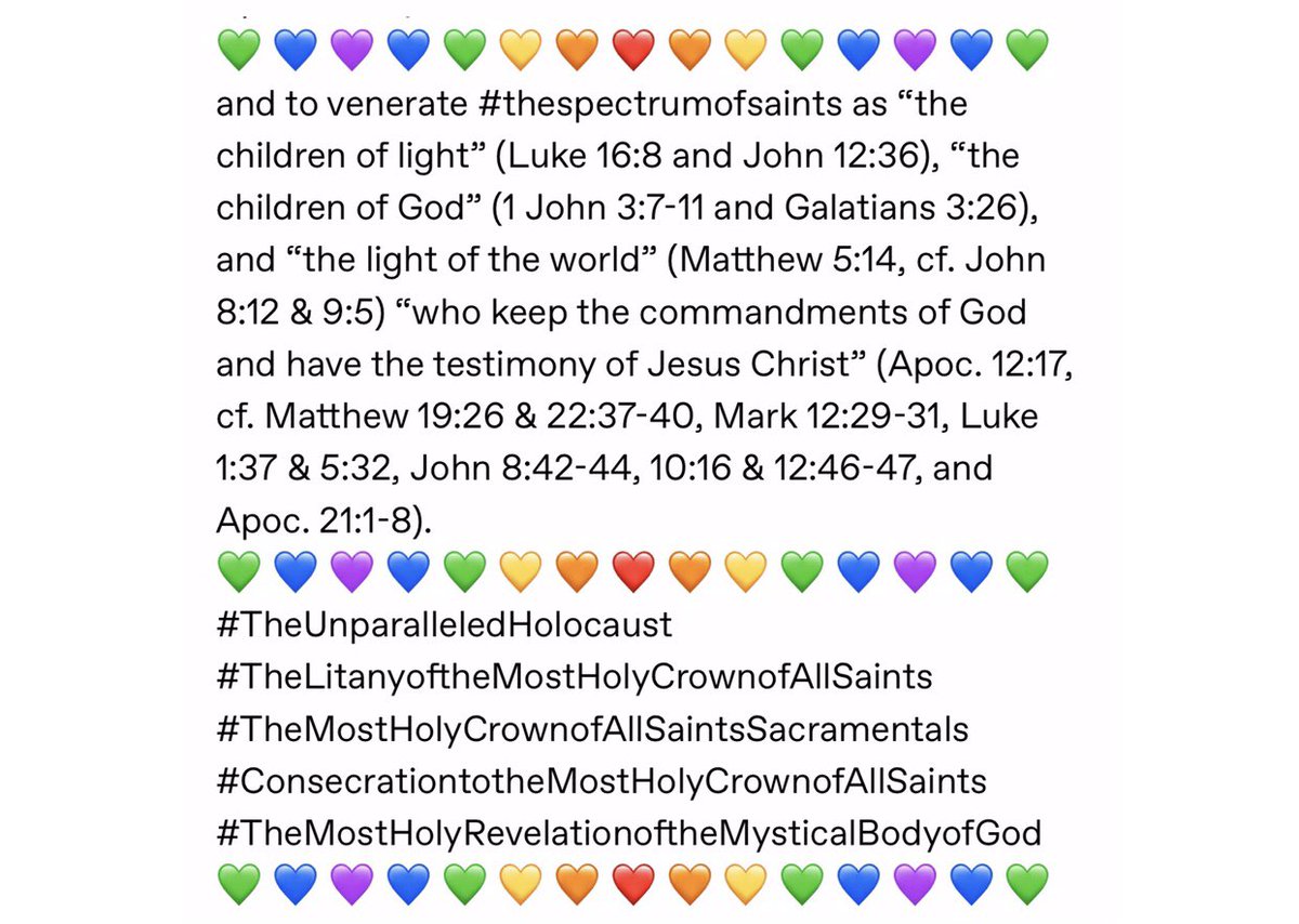 AllSaintsFlags's tweet photo. Almighty God is spiritually, corporally, and temporally in holy communion with our Lord Jesus Christ, “the Amen, the faithful and true witness, who is the beginning of the creation of God” (Apoc. 3:14), “who hath loved us and washed us from our sins in his own blood” (Apoc. 1:5). https://t.co/TuO3eCJBU7