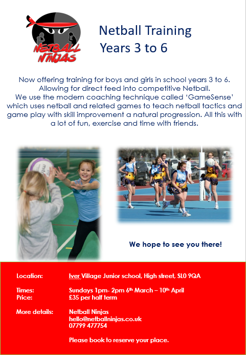 NinjasNetball's tweet image. We are coming to Iver Village!