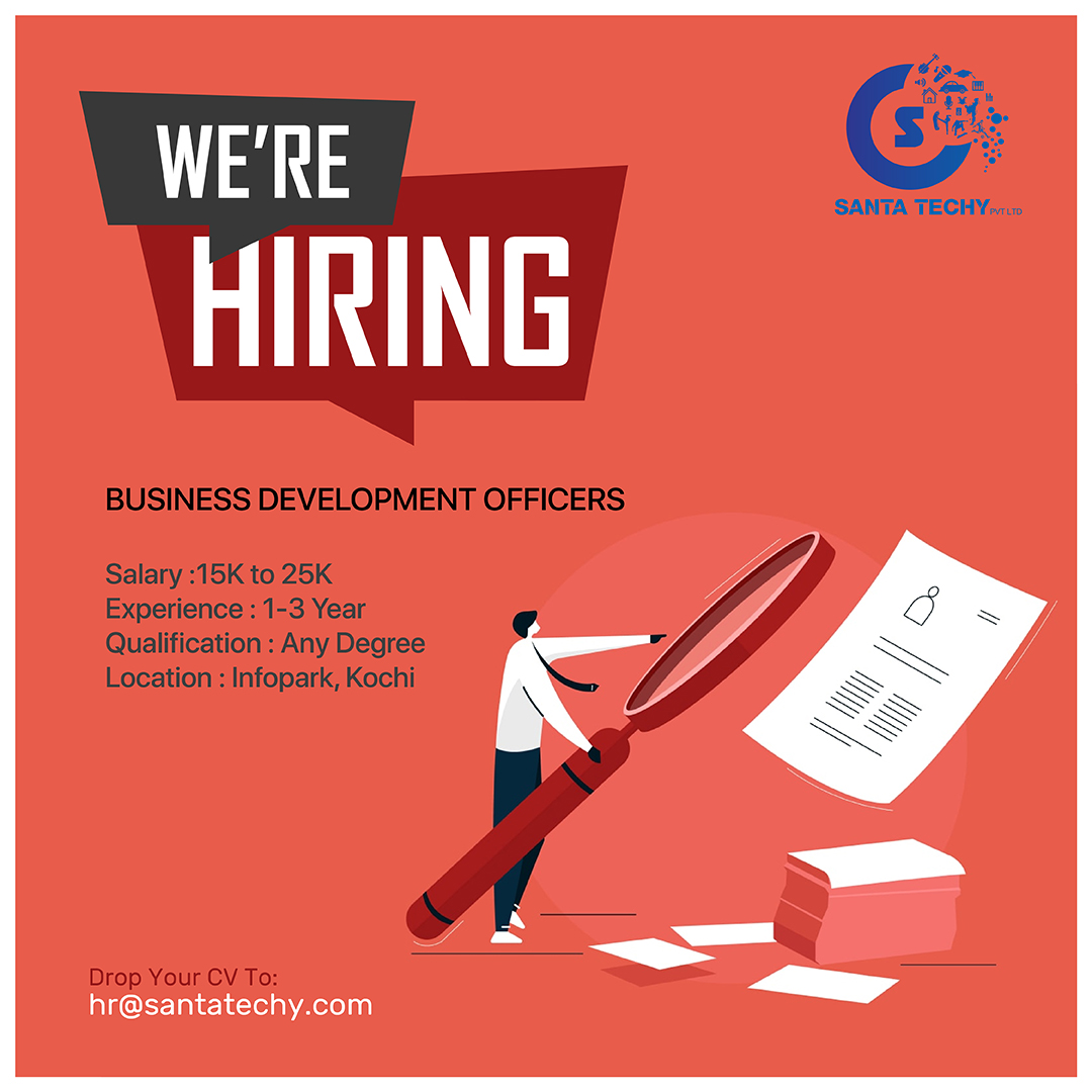 santa_techy's tweet photo. We Are Hiring BDO's
send your cv to hr@santatechy.com https://t.co/EwsK5oAwSJ