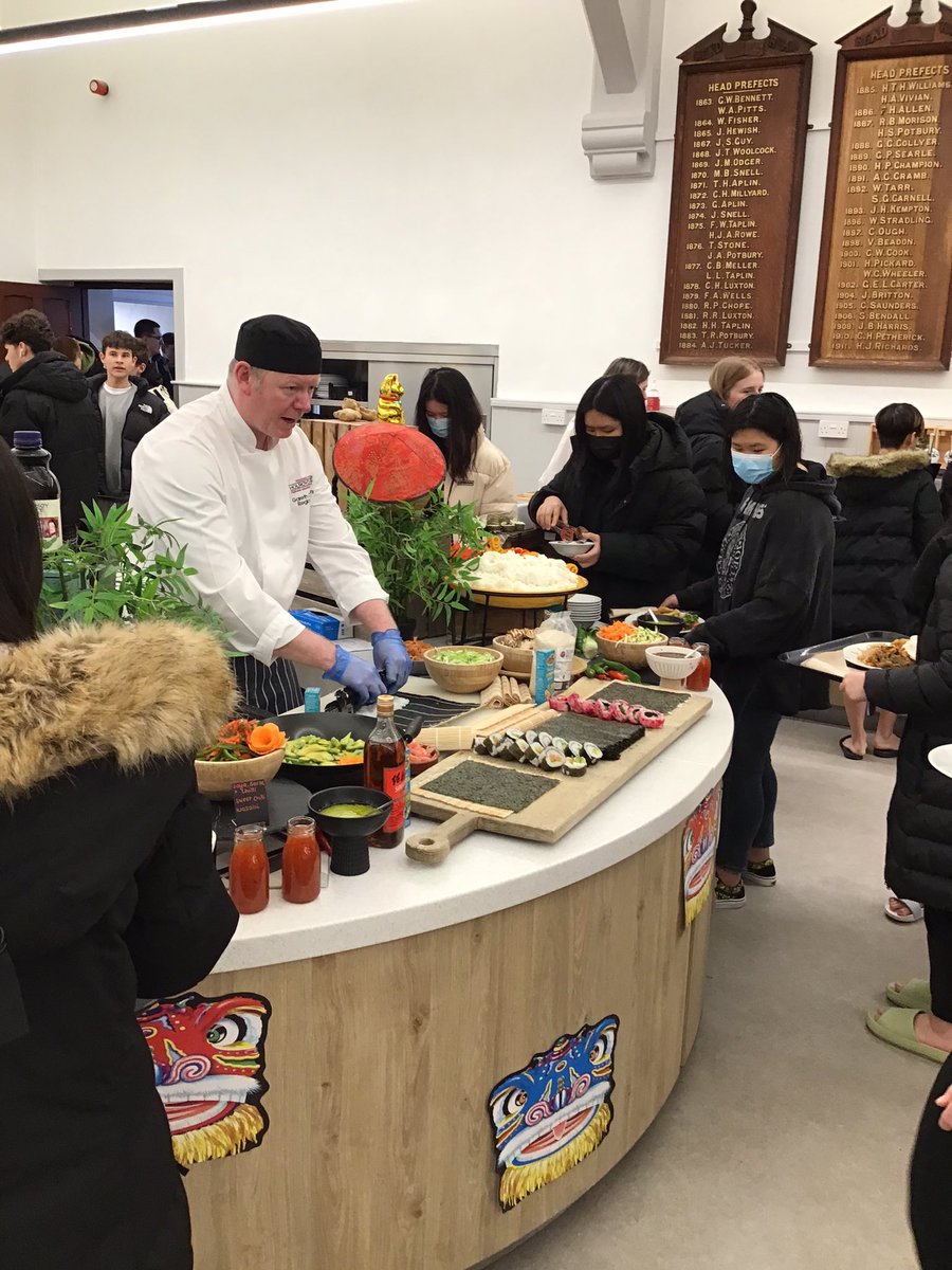 HHatWBSchool's tweet image. Great to see @WestBuckland boarders enjoying their sushi making demo with @HHGchambers 

@HolroydHowe @gordon_cox84 @ncooper1987 @andyholderHH