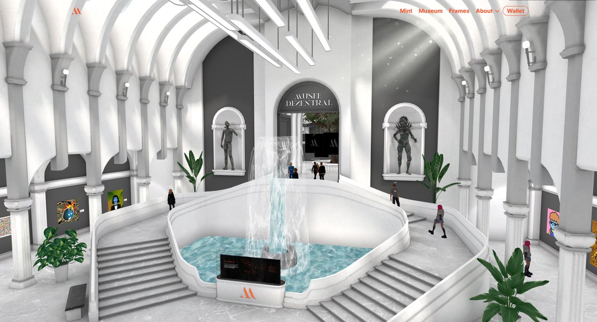 Musee Dezentral 🏛 NFT Art Museum in the Metaverse tweet media