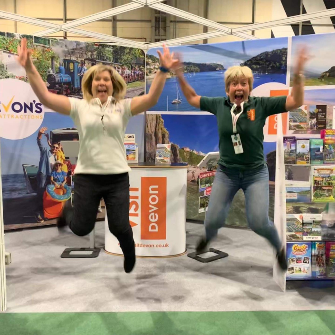 We are 'jumping for joy' to be back at the <a href="/NEC/">NEC</a> 22nd - 27th February 2022 for the <a href="/CaravanCampShow/">Caravan, Camping & Motorhome Show</a>. We'll be flying the flag for Devon with #teamDevon promoting all that's great about our wonderful County. Online tickets only buff.ly/3gQ3XoS <a href="/VisitDevon/">Visit Devon</a> <a href="/RiverDartCP/">River Dart Country Park</a>