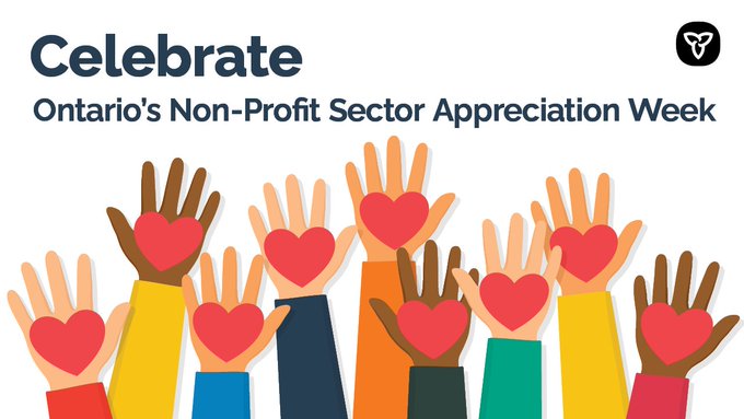 We are proud to be a Canadian nonprofit! This #NonprofitAppreciationWeek shoutout your favorite(s) below!

This week we celebrate a sector powered by people! 

Nonprofits are crucial they are to Ontario’s social and economic development and make communities stronger 🥰