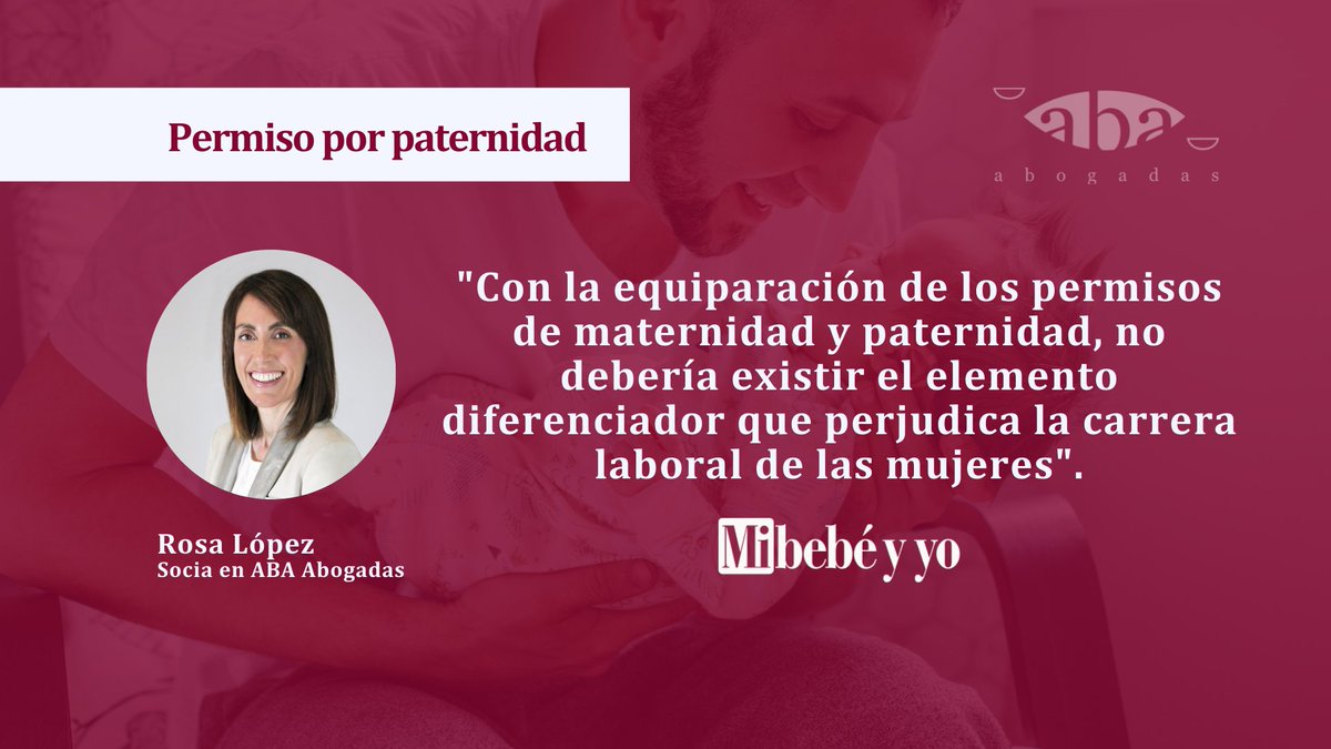 👉 Permiso por #paternidad:  ¿Cuánto dura, qué prestación se percibe y qué trámites hay que realizar para obtenerlo?

Nuestra socia Rosa López da todas las claves sobre este permiso en 'Mi bebé y yo': mibebeyyo.elmundo.es/mujer-actual/m…