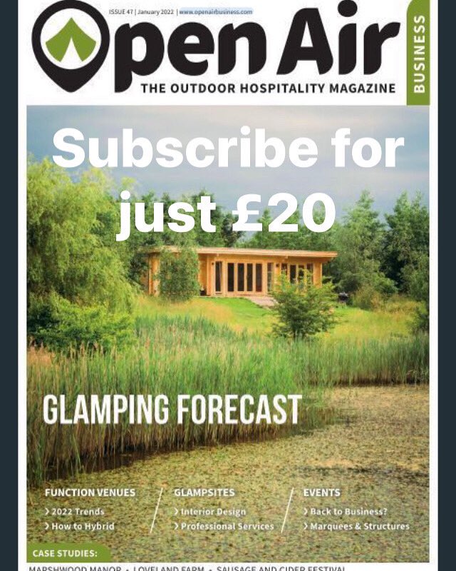 If you’re in the business of #Glamping, a #weddingvenue or an #eventorganiser then you need Open Air Business magazine: advice, inspiration, education, case studies and more. Just £20 for the year.openairbusiness.com/subscribe/