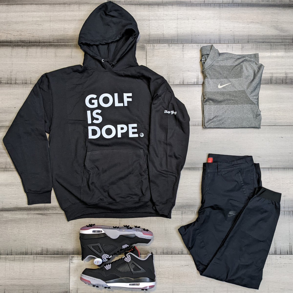 kustoo's tweet photo. Got invited to play in the @thegenesisinv Pro-Am today, so it was only right to get a fit off @outfitgrid style. 

#outfitgrid
#trapgolf
#golfisdope
#morelikethis https://t.co/ZM9W3f2WH0