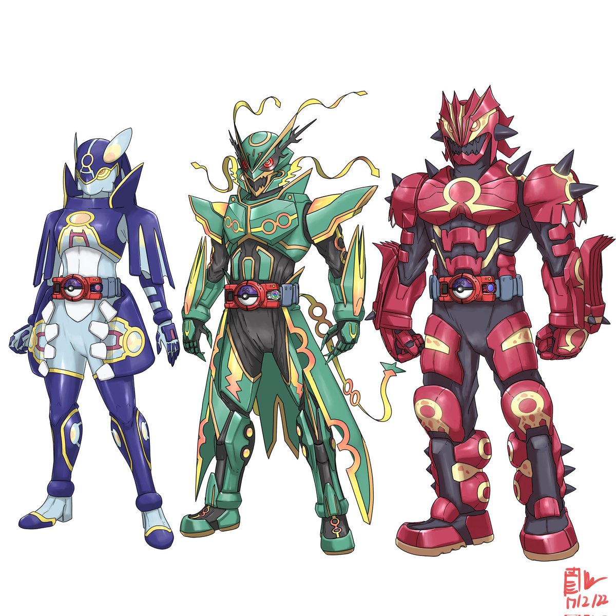 Legendary Kamen Riders Weather Trio