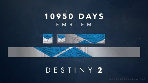 thedestinyshow's tweet image. GIVEAWAY - Destiny 2 10950 Days Emblem 🔥

We&apos;re celebrating Destiny 2: The Witch Queen. Here is your chance to win the Bungie 30th Anniversary exclusive 10950 Days Emblem. Enter to win: 

🌟 Follow us on Twitter
🌟 Like &amp;amp; Retweet

Winner picked 2/22.

#Destiny2 #TheWitchQueen