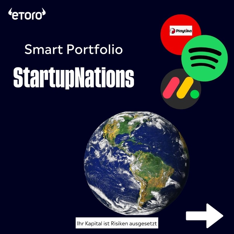 eToroDE's tweet photo. 𝐍𝐄𝐔🔥 
Für alle Langzeit-Investoren gibt es jetzt das SmartPortfolio 𝐒𝐭𝐚𝐫𝐭𝐮𝐩𝐍𝐚𝐭𝐢𝐨𝐧𝐬 von eToro💚