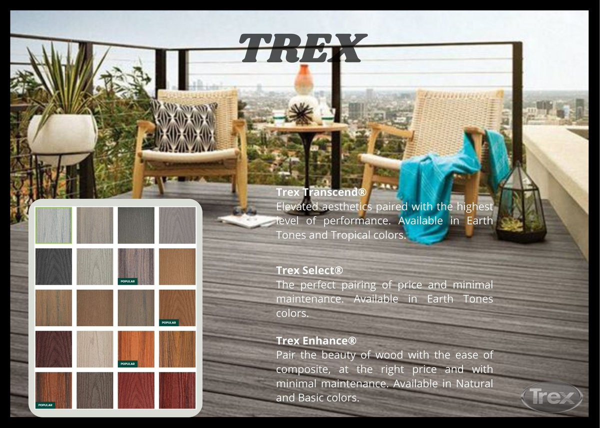 Three tiers of decking products provide a comprehensive range of easy, low-maintenance options. #compositedeckingspecialist #compositedeck #deckingideas #deckthehallchallenge #decking #CT #decks #deckbuilding #trexdecking #TRexPro #trexdeck
