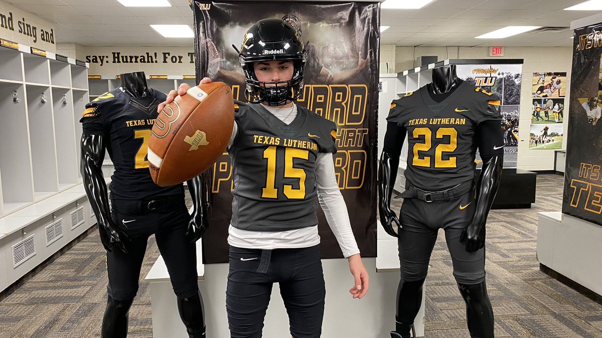 After a great visit with <a href="/CoachBeauGrech/">Beau Grech</a>. I’m exited to announce my commitment to Texas Lutheran university. <a href="/TLU_Football/">TLU Football</a>. To everyone that’s helped me on my journey. Especially my parents. THANKYOU 🙏🏻