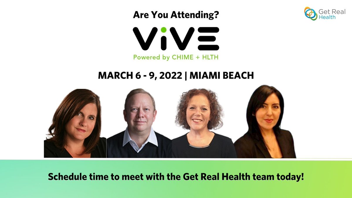 The Get Real Health team will be in Miami from March 6-9th for the industry’s new health information technology event, <a href="/theviveevent/">ViVE</a>.  Are you attending?  Reach out to a Get Real Health member today! #ViVE2022