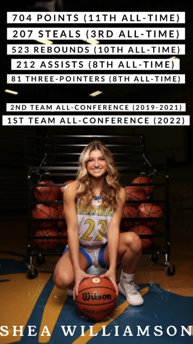 Congrats <a href="/sheaawilliamson/">shea ✮</a> for a great career and making 1st Team All-Sagamore-Conference!