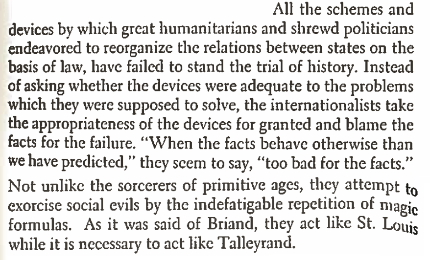 JanSadkiewicz's tweet image. "...jak czarnoksiężnicy z epok prymitywnych, próbują zło społeczne wypędzić poprzez niestrudzone powtarzanie magicznych formuł..." ~ Hans #Morgenthau