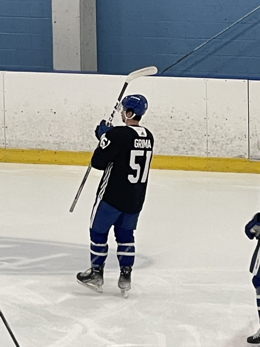 davidalter's tweet photo. Appears U of T’s Nick Grima will take part in #Leafs practice today. https://t.co/YtZYMQwfCJ https://t.co/T2UmTcNZU4
