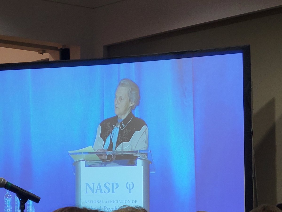 "It's okay to be eccentric, but you can't be a rude, dirty, filthy slob." -Temple Grandin, <a href="/nasponline/">National Association of School Psychologists</a> #NASP2022