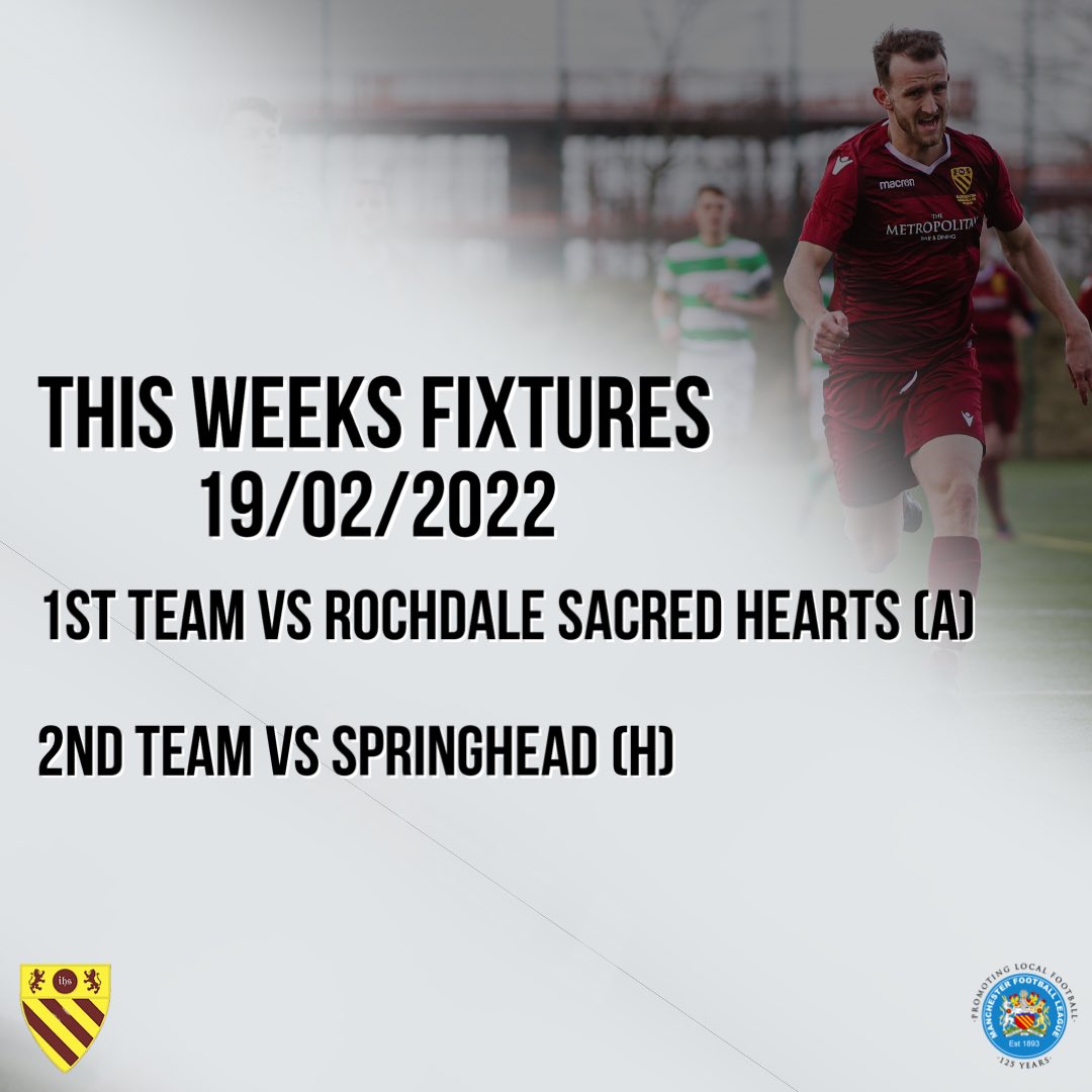 gregs_fc's tweet image. Two big games this weekend for the boys in the @THEMCRFL.
1s are away at @SacredHeartFC whilst the 2s are at home to @SpringheadAFC 

#vivalagreggs

#manchester