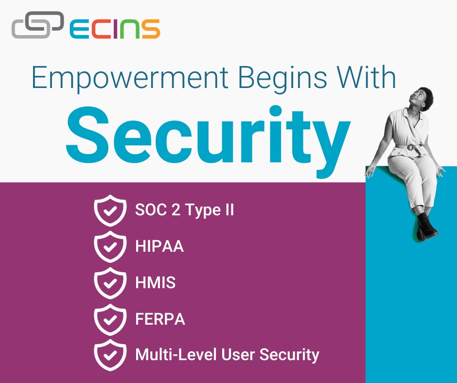 ECINSNews's tweet image. ECINS’ solutions provide the collaborative systems needed to empower the human services sector, and maintain the highest levels of multi-enterprise level security. We meet and exceed data management and security protocols and requirements.

#ecins #security #multilevelsecurity