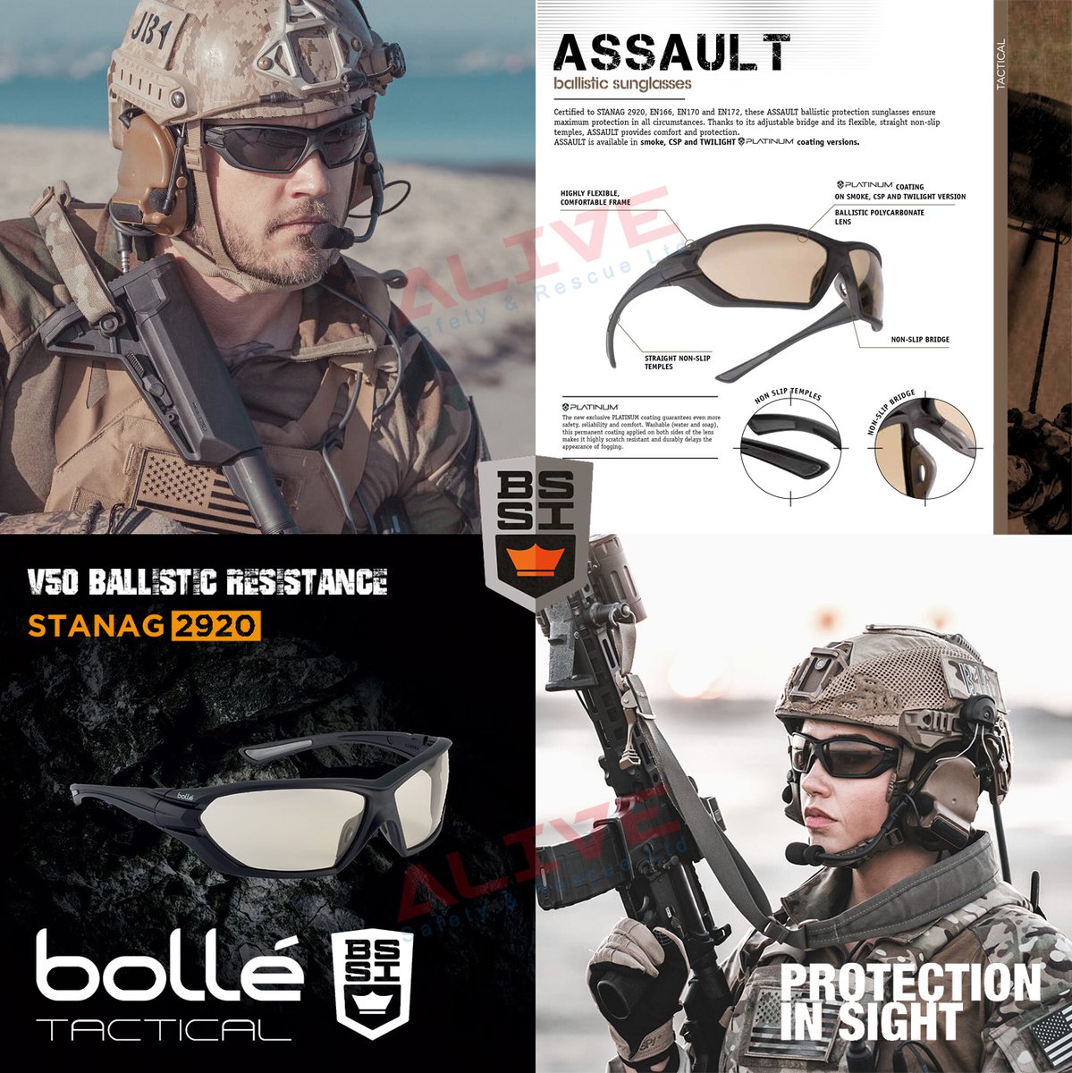 alive_sr's tweet photo. Discover Bollé Safety Standard Issue (BSSI) Line - ASSAULT Ballistic Glasses, Certified to STANAG 2920, MIL-PRF, EN166, EN170 and EN172.
https://t.co/FJs2NNYLMs
#Military #ppeeyewearexperts #safetyequipment #airsoftgear  #paintball #ppe #militarywife #SafetyFirst #TacticalSeeker https://t.co/MmBABbgRwX