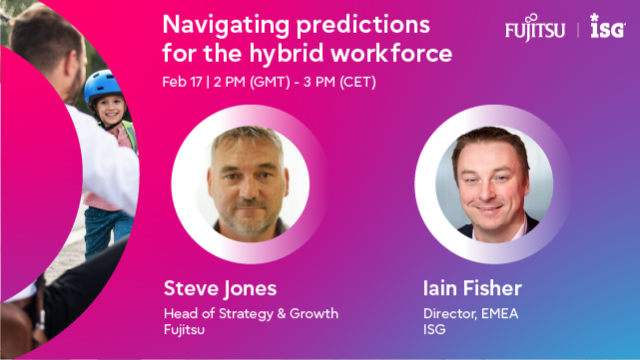 Fujitsu_Carib's tweet photo. 🚨ONE MORE SLEEP - HAVE YOU REGISTERED? 🚨
Join us at 9:00AM (EST) TOMORROW as we help you in “Navigating ISGs predictions for the hybrid workforce”
Register NOW: https://t.co/ezPOIw4HqK
#HybridWorkforce #WorkLifeShift https://t.co/ibnFBNHu8s