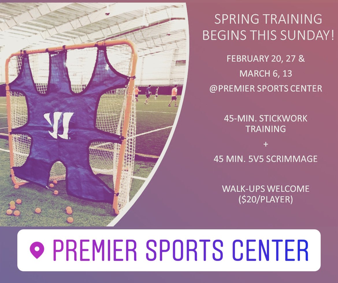 MachineGirlsLax's tweet photo. Add Sunday evening training to your high school spring season prep! https://t.co/cj7IXxamni https://t.co/C6A2wpbi78