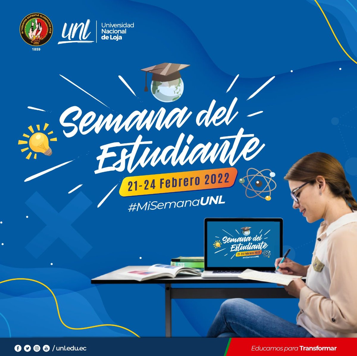UNLoficial's tweet photo. 📍¡Estamos listos para #MiSemanaUNL! 🥳

👉¡Desde el 21 al 24 de febrero, disfrutaremos de la academia, el arte, la cultura y la transformación en la Semana del Estudiante! 🤩

🔗Revisa la agenda de tu Facultad en el siguiente enlace: https://t.co/adBGL8eVPu https://t.co/QRQQ1ysjrn