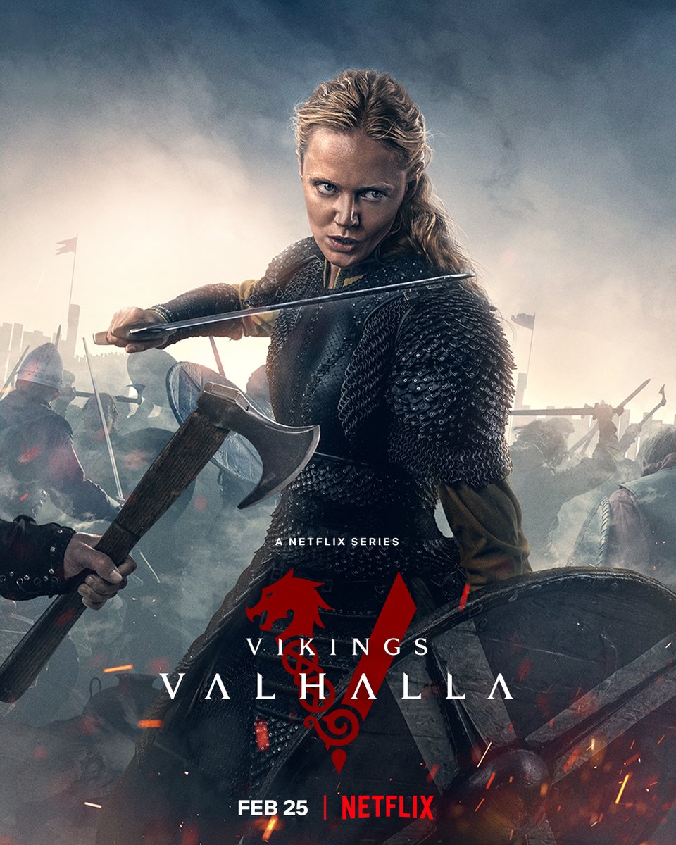NetflixGeeked's tweet photo. You've heard their names. Now meet Leif Eriksson, Freydís Eiríksdóttir, and Harald Sigurdsson.

VIKINGS: VALHALLA comes February 25th. https://t.co/rPuW8tOl4c