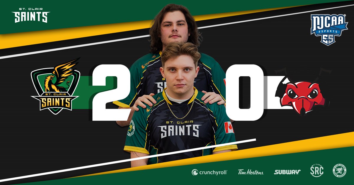 SaintsGamingCA's tweet photo. #SaintsR6 dominates USC Sumter in their @NJCAAe Regular Season opener 💥

Chalet: 7-3✅
Club House: 7-2✅

#GriffDiff🦅 https://t.co/Tzj3clUt85