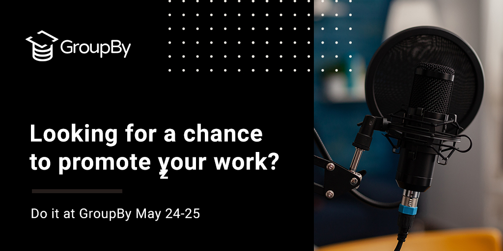 #GroupBy May 2022 Call for Speakers is now OPEN! Submit your session now for a chance to promote yourself, your work, or that brand new idea you have. 
 
And don't worry: mentor support for new speakers is available 😊
Learn more: loom.ly/rf30VTA