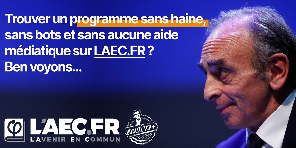 Les Zemmouroïdes en PLS ! 😏 #AvenirEnCommun #LAEC