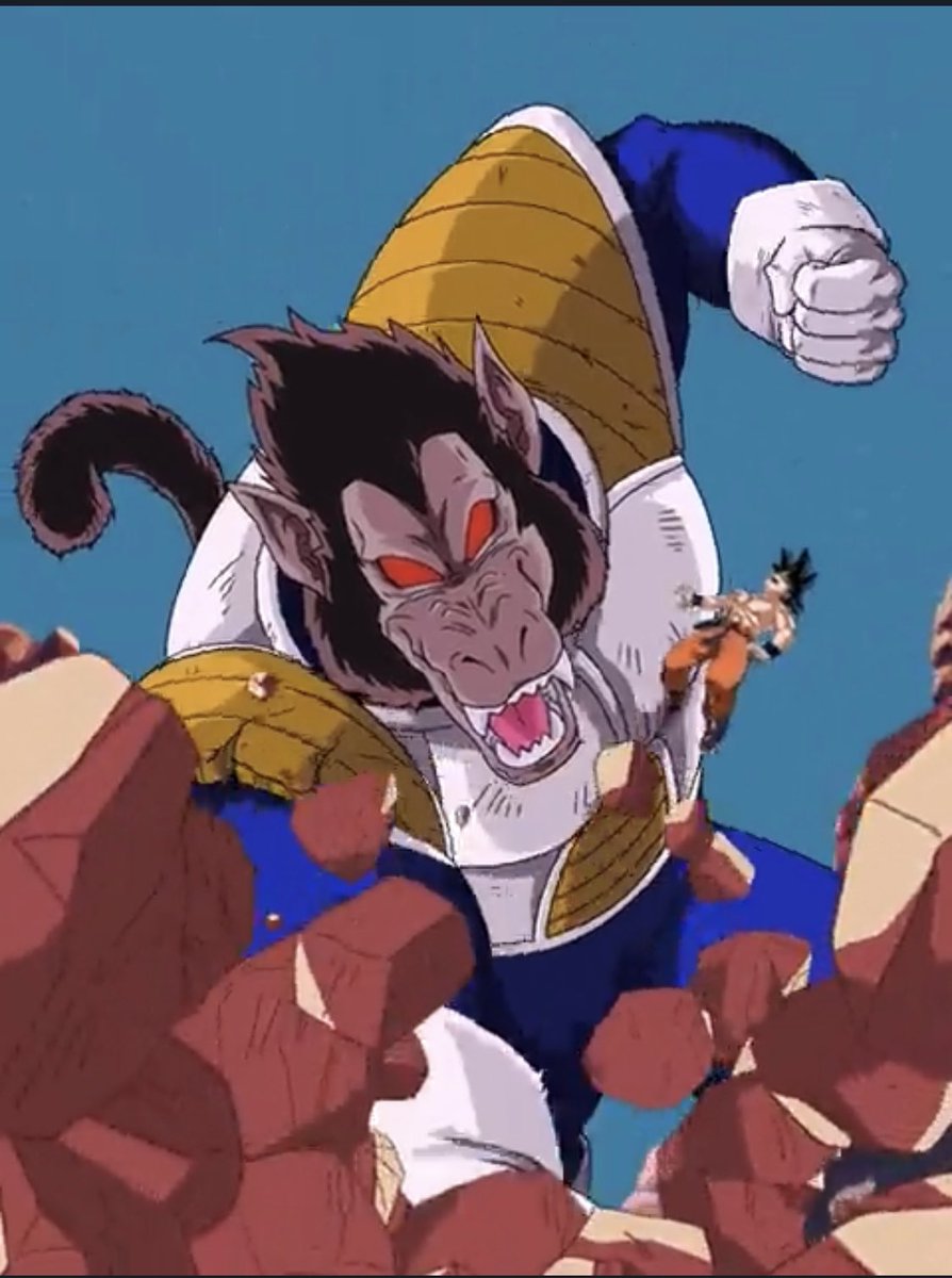 NamekVegeta's tweet image. He just starts pounding the ground in a mad rampage. I’d stay away. Or don’t and try and calm him