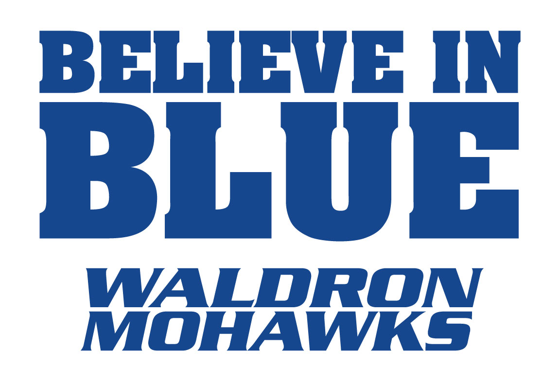 ATTENTION MOHAWK BASKETBALL FANS! 
"BELIEVE IN BLUE" Rally Towels available this Friday at the Boys BB Game for $4 each.  
Be sure to pickup your towel to help cheer on our Lady Mohawks at the semi-state.  GO LMB! Win Semi-State!

<a href="/LadyMohawkBball/">Lady Mohawk Basketball</a> <a href="/WaldronSports/">Waldron Athletics</a> <a href="/WaldronHigh/">Waldron Jr.-Sr. High School</a>