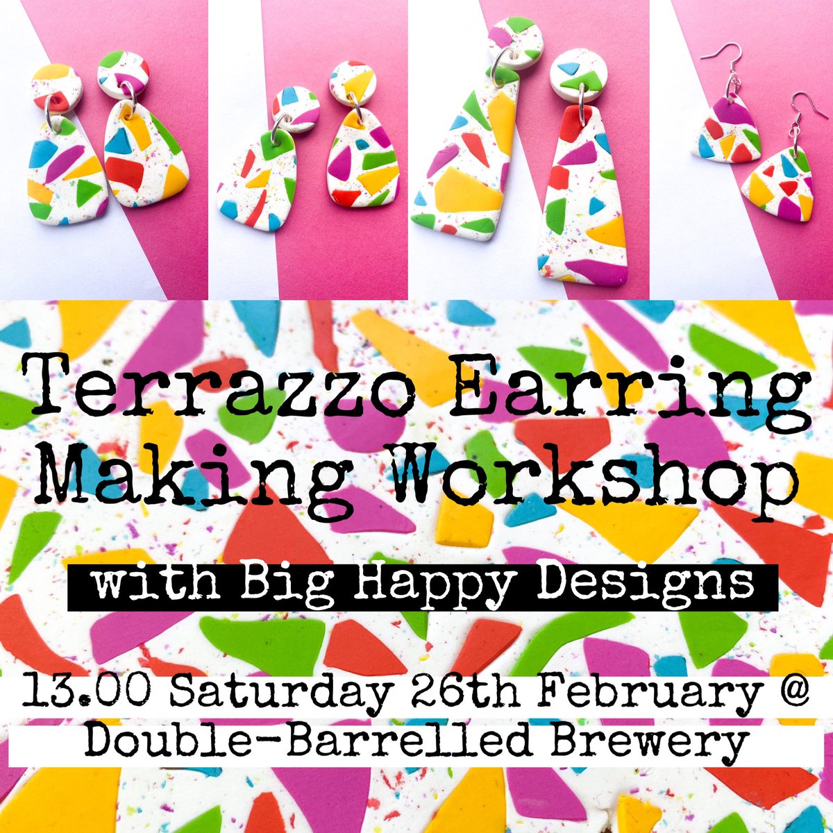 Reading’s Indie Market (@rdgindiemarket) on Twitter photo The next event we’re shouting about is this at <a href="/DBBrewery/">Double-Barrelled</a> 😍 Create a pair of Terrazzo Earrings to take home, while enjoying a pint of Parka. Sounds perf! eventbrite.co.uk/e/big-happy-te… The next event we’re shouting about is this at <a href="/DBBrewery/">Double-Barrelled</a> 😍 Create a pair of Terrazzo Earrings to take home, while enjoying a pint of Parka. Sounds perf! eventbrite.co.uk/e/big-happy-te…