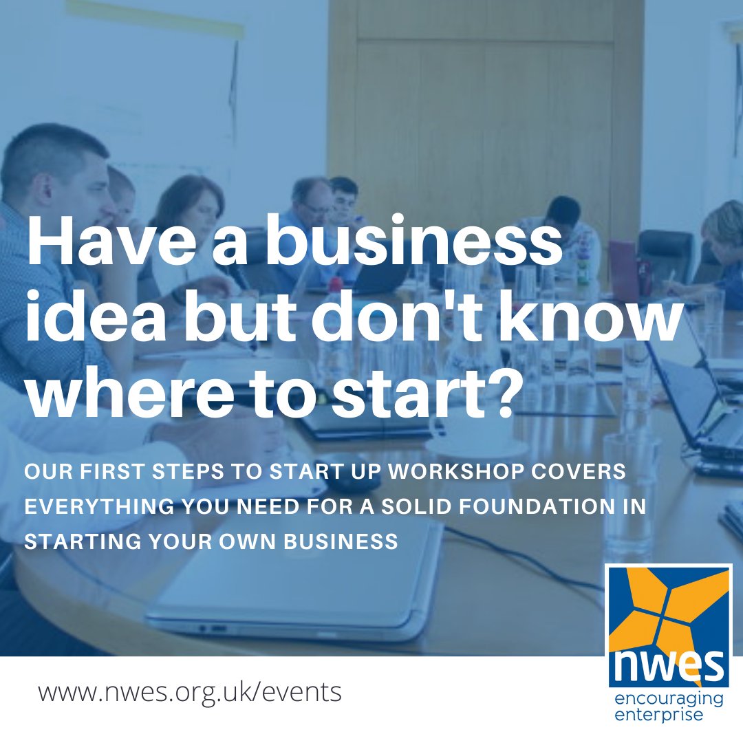Did you know about our free workshop on all the basics for starting a business, such as market research, writing a business plan, and taxation; together with all things marketing, like free marketing software and creating Facebook pages?

To book visit nwes.org.uk/events/