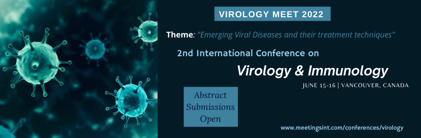 Virologymeet's tweet photo. Meet the experts at the 2nd International Conference on Virology &amp; Immunology scheduled for June 15-16, 2022 in Vancouver, Canada. Submit your abstracts and register now. For details: https://t.co/KlBTXEbIcM
#virology #microbiology #infectiousdiseases #immunology https://t.co/DKPgVM79Jj