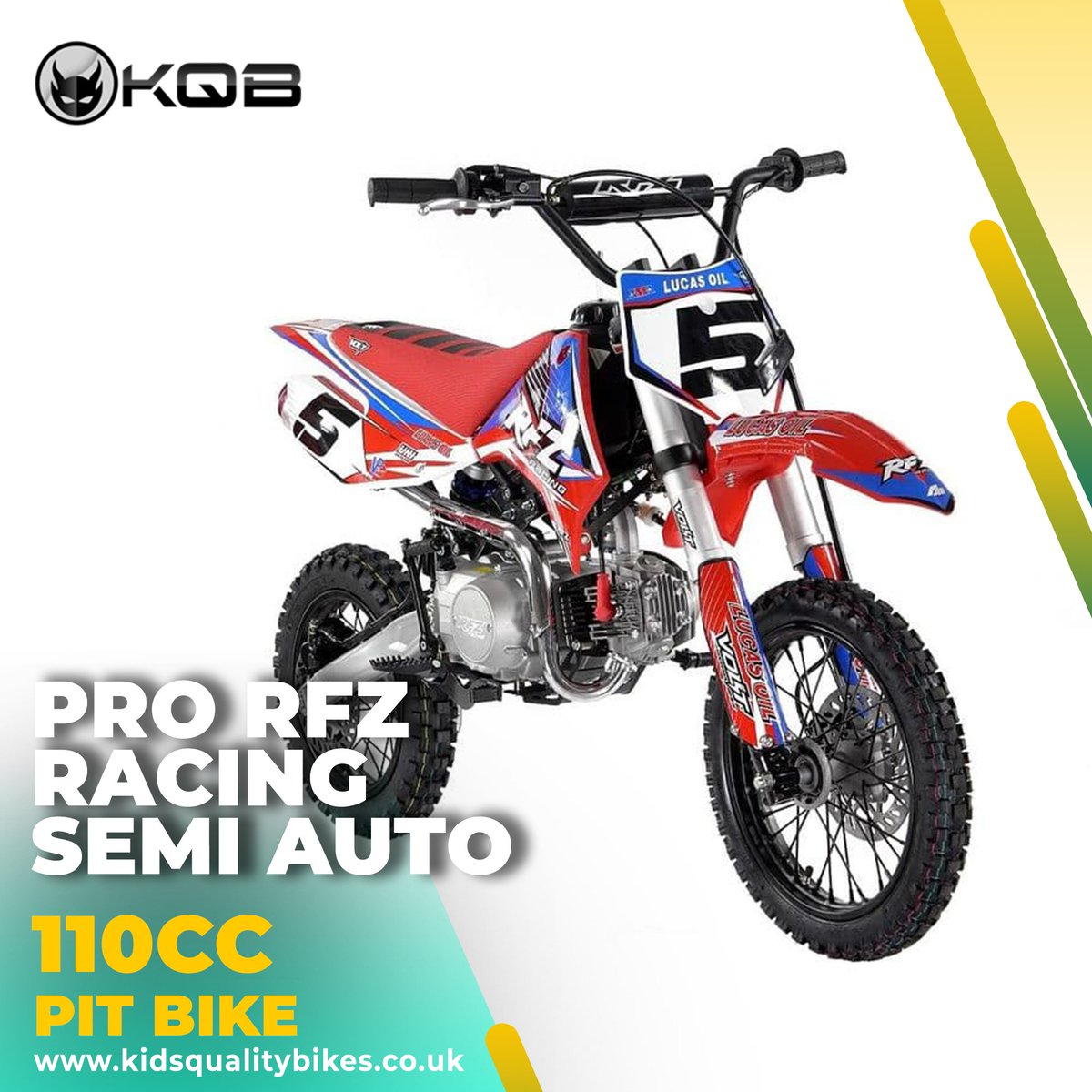 Available in red, green and blue, this bike is a must-have if you love adventurous rides. Don’t lose more time and order it now; we’re just a call away from you. 
kidsqualitybikes.co.uk/products/110cc…
.
.
#kidsqualitybikes #pitbike