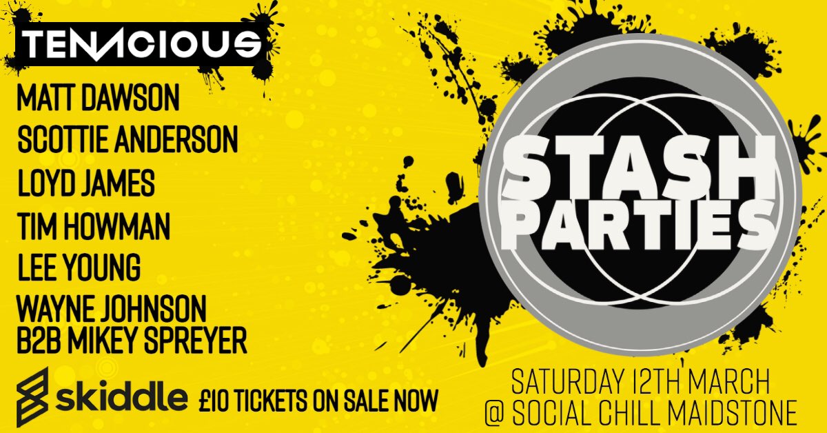 Next stash party 12th March tickets hit skiddle.. skiddle.com/whats-on/Maids…