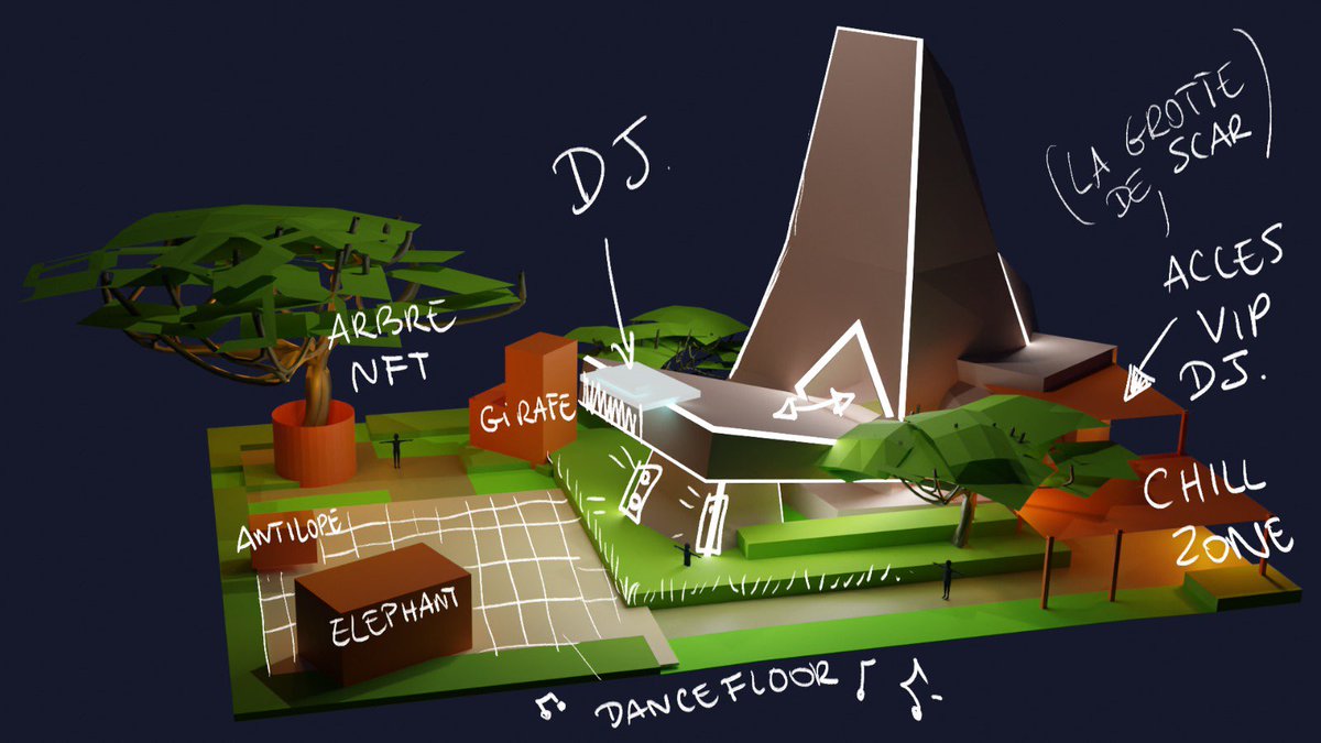 ControlMNFT's tweet photo. Here is a preview of a 3D model of what the @Lucky_Lion_Club  tribe will look like on Decentraland, the team starts the implementation at the end of the week. Can't wait to see what it will look like  🦁🔥  #LLCTribe #LLCNFT https://t.co/LZPdow6cwF