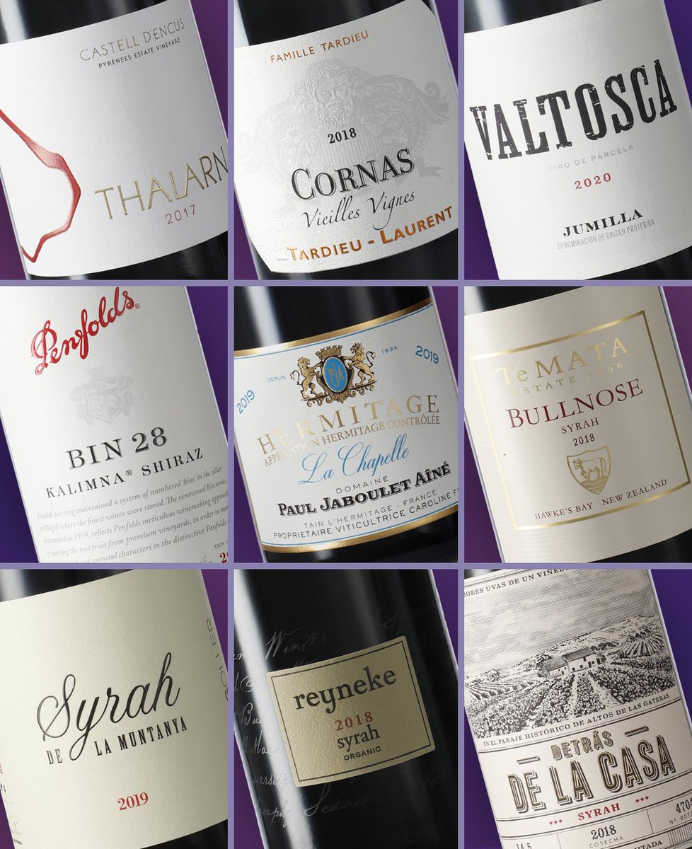 vilaviniteca's tweet photo. Con motivo del Día Internacional de la Syrah hemos preparado una selección de vinos que muestran las mil caras de esta uva. Te invitamos a hacer un recorrido a través de más de 100 vinos de Syrah del Mundo https://t.co/RGScMHNjEt https://t.co/LN3GgQCKNG